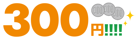 300円