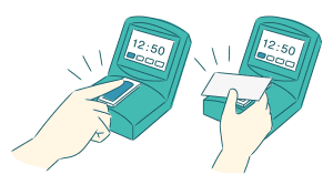 指ハイブリッド ＋ ICカード（専用端末）