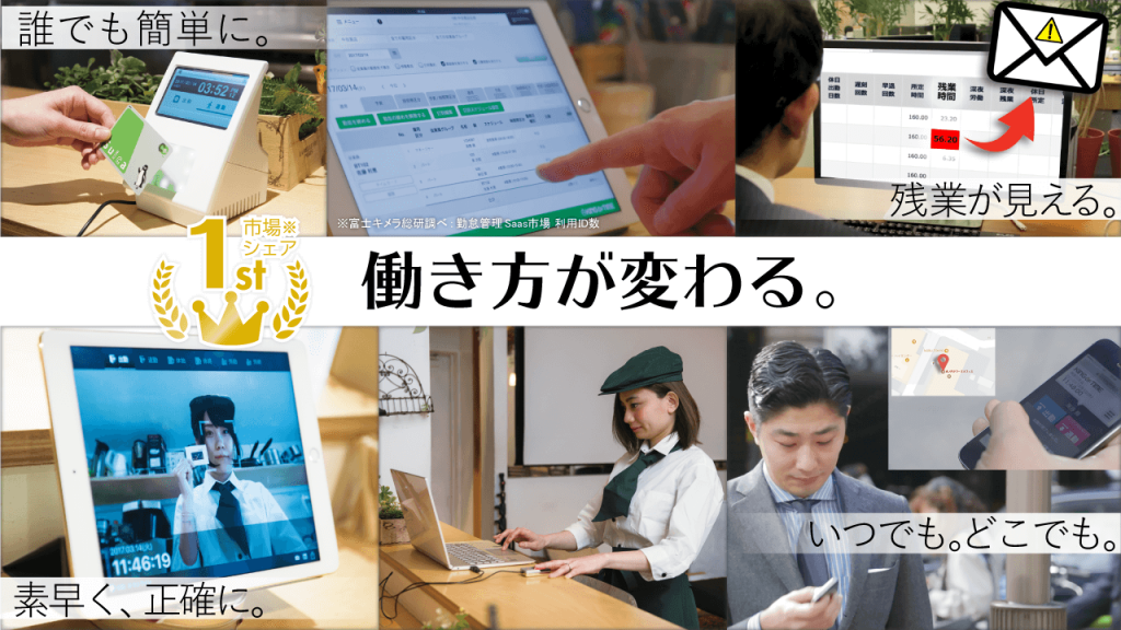 働き方が変わる勤怠管理システム「キングオブタイム」