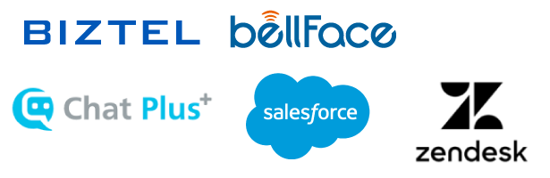 社内利用サービス「BIZTEL」「Salesforce」「ベルフェイス」「チャットプラス」