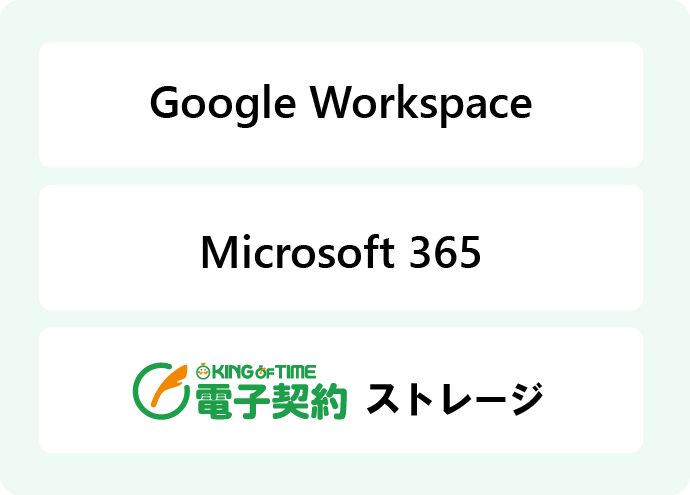 対象クラウドストレージサービス
