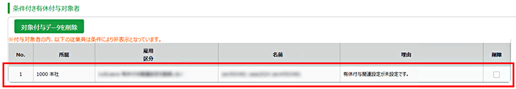 条件付き有休付与対象者