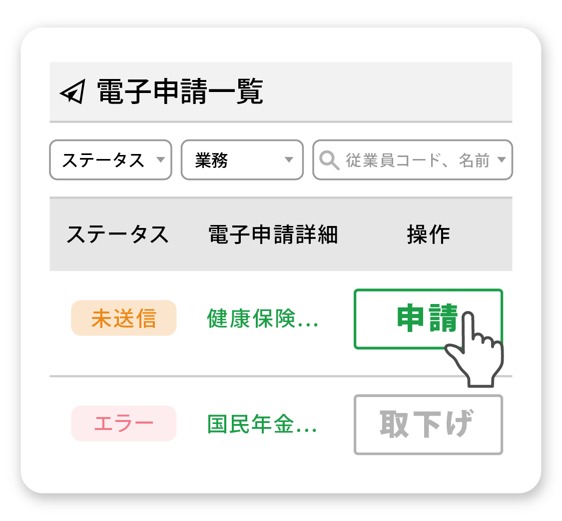 入社手続き～e-Gov電子申請