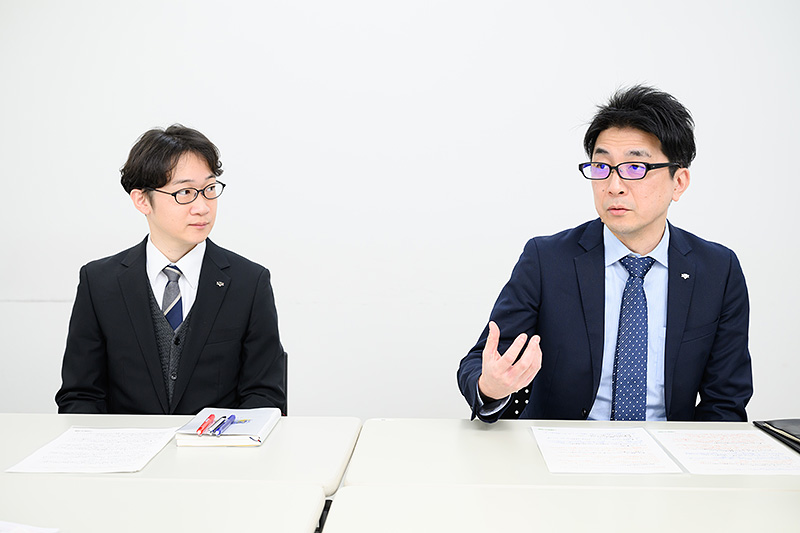 管理部 髙橋様と源様